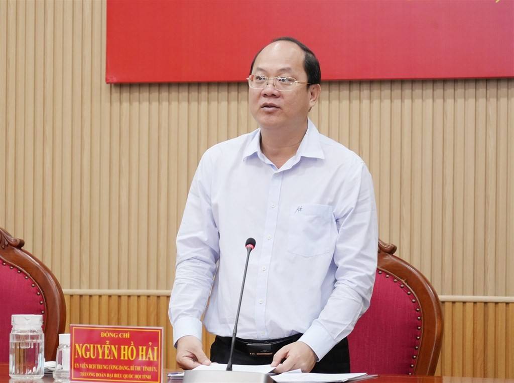Bí thư Tỉnh ủy Cà Mau Nguyễn Hồ Hải phát biểu chỉ đạo tại hội nghị