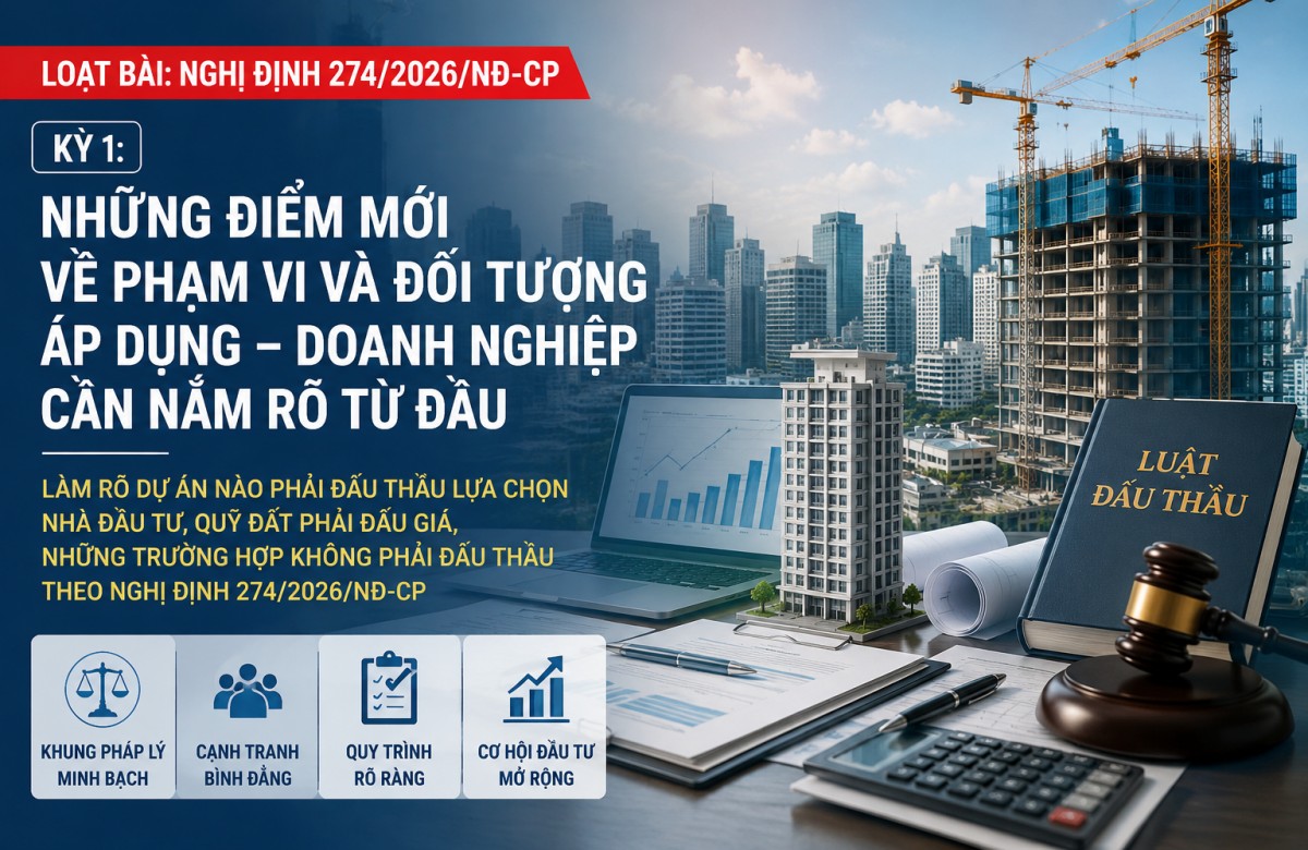 Nghị định 274/2026/NĐ-CP: Những quy định mới doanh nghiệp cần biết khi tham gia đấu thầu lựa chọn nhà đầu tư