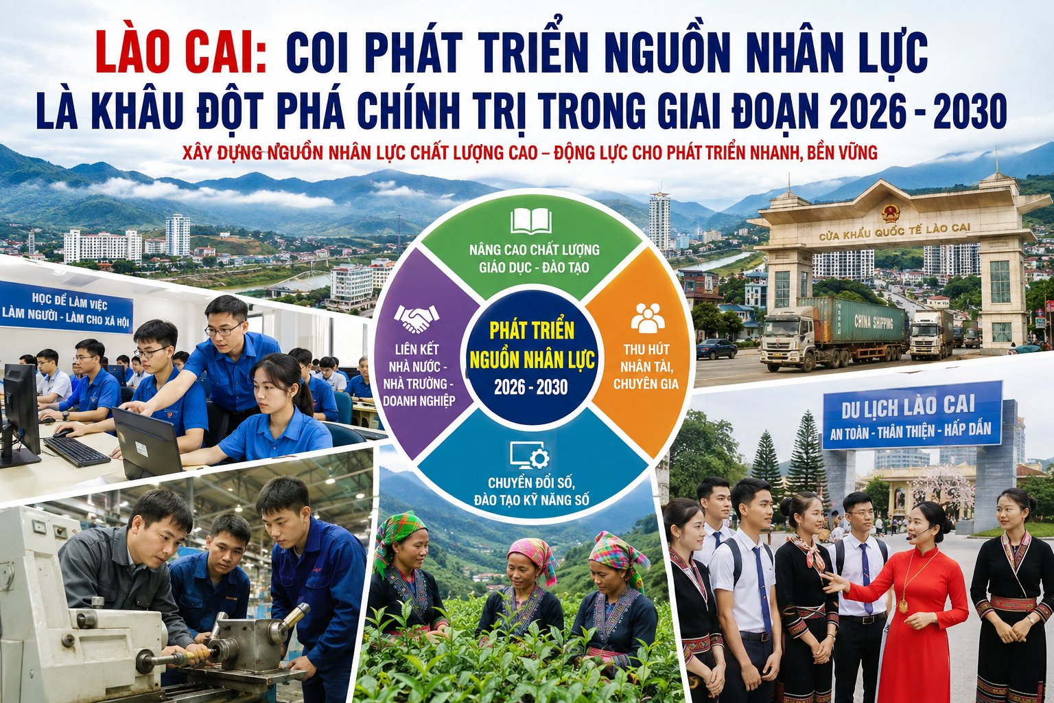 Lào Cai chọn nguồn nhân lực làm đòn bẩy cho chu kỳ tăng trưởng mới