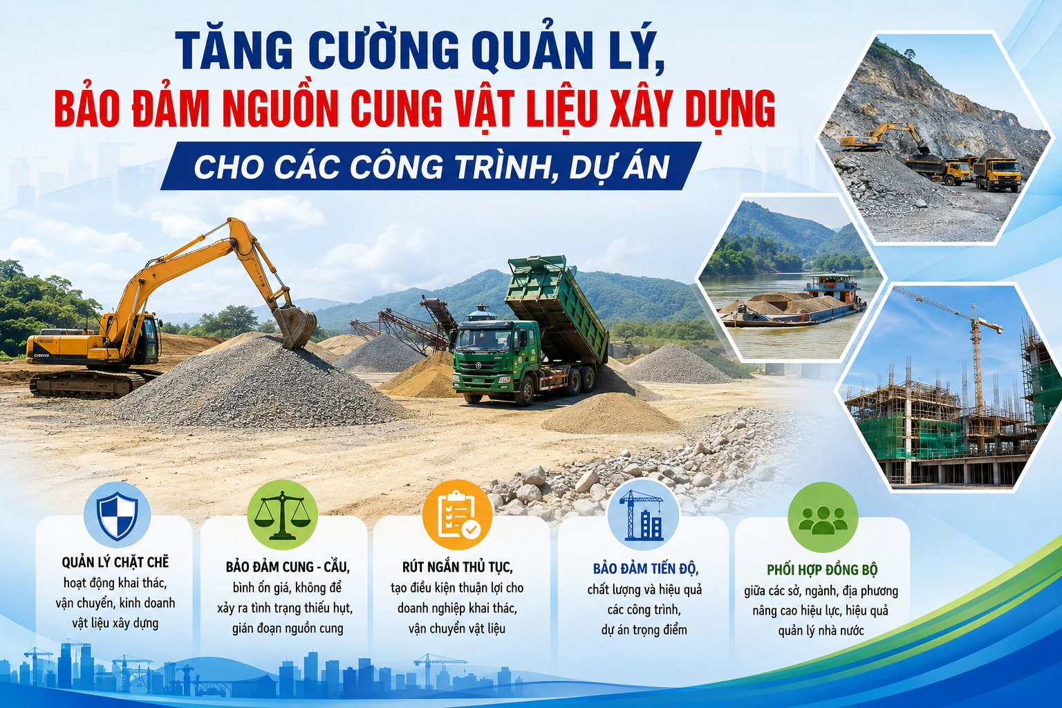 Lào Cai chủ động nguồn vật liệu xây dựng, giữ nhịp các công trình trọng điểm