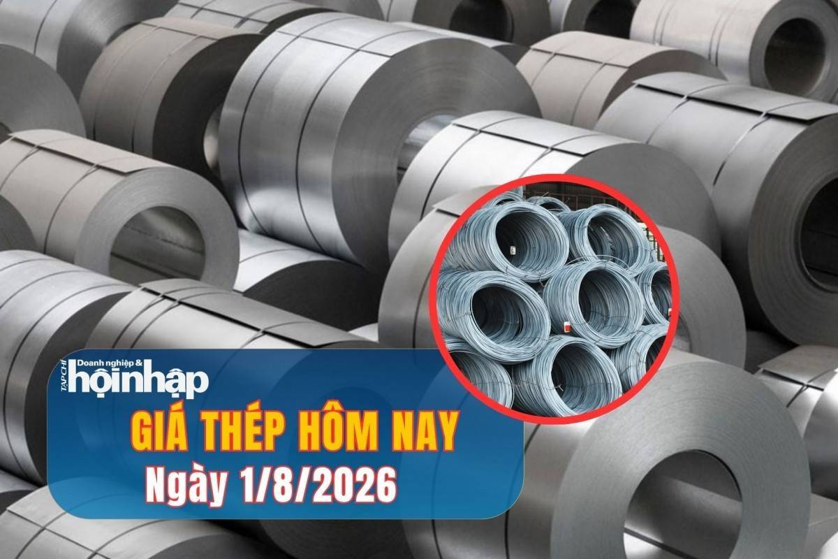 Giá thép hôm nay 1/8/2026: Giá thép tiếp đà giảm, lo ngại gián đoạn nguồn cung quặng sắt