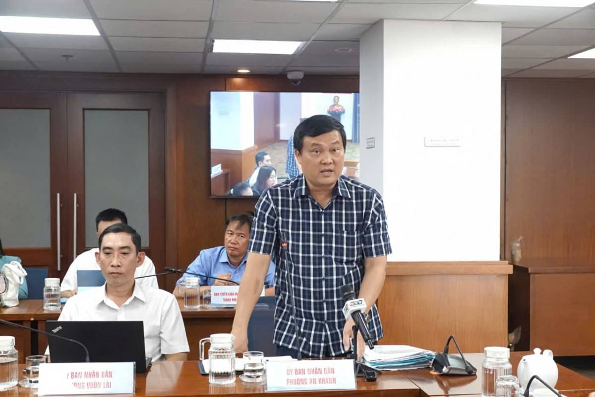 ông Bùi Văn Biên, Trưởng phòng Kinh tế - Hạ tầng và Đô thị phường An Khánh