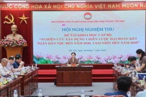 Hoàn thiện Chiến lược đại đoàn kết toàn dân tộc đến năm 2030, phát huy vai trò nòng cốt của MTTQ Việt Nam