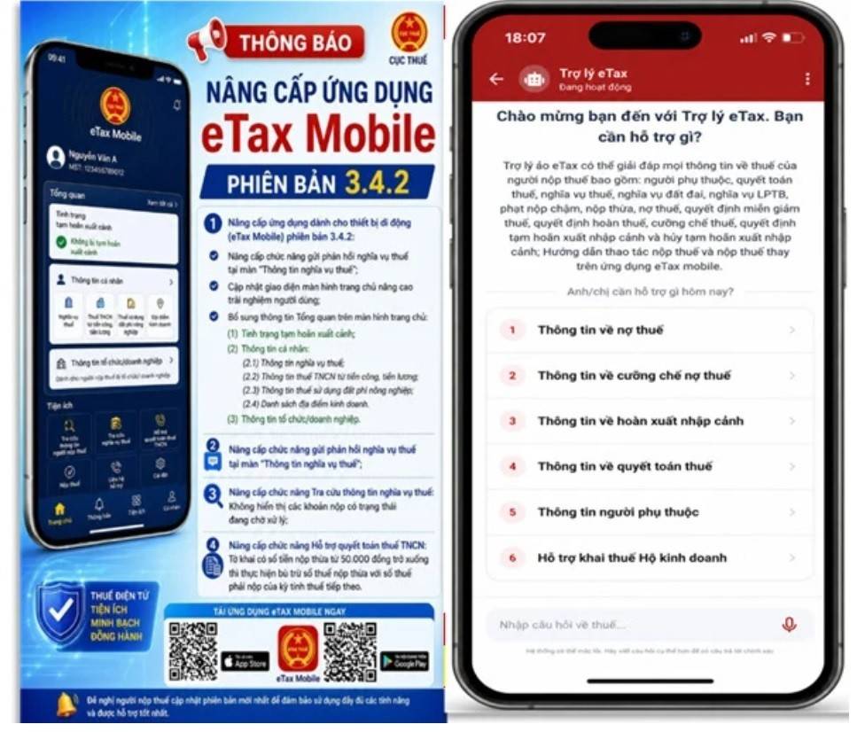 eTax Mobile 3.4.2 giúp doanh nghiệp và hộ kinh doanh tra cứu thuế thuận tiện hơn