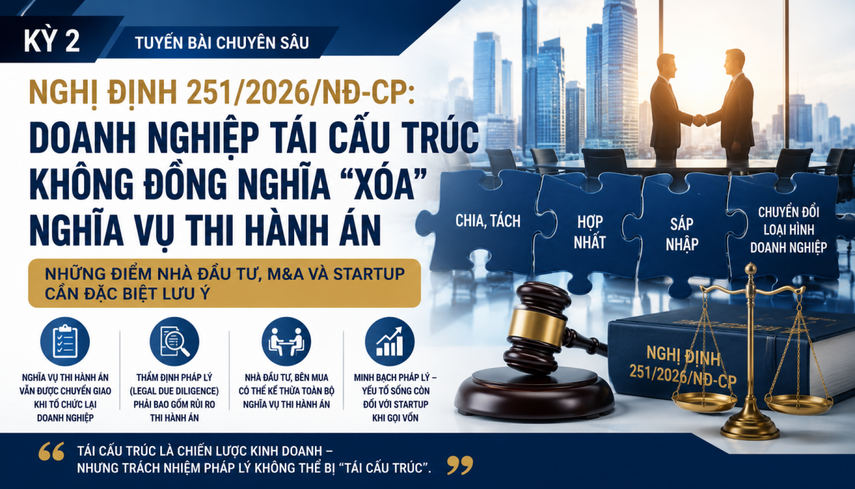 Nghị định 251/2026/NĐ-CP: Doanh nghiệp tái cấu trúc không đồng nghĩa 