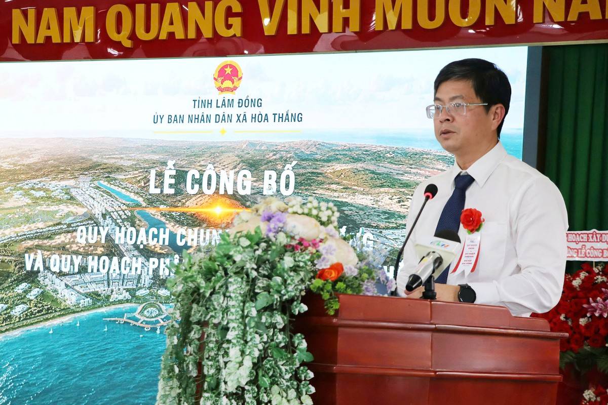 Lâm Đồng: Xã Hòa Thắng công bố quy hoạch chung và quy hoạch phân khu, mở không gian phát triển đô thị du lịch biển đến năm 2050