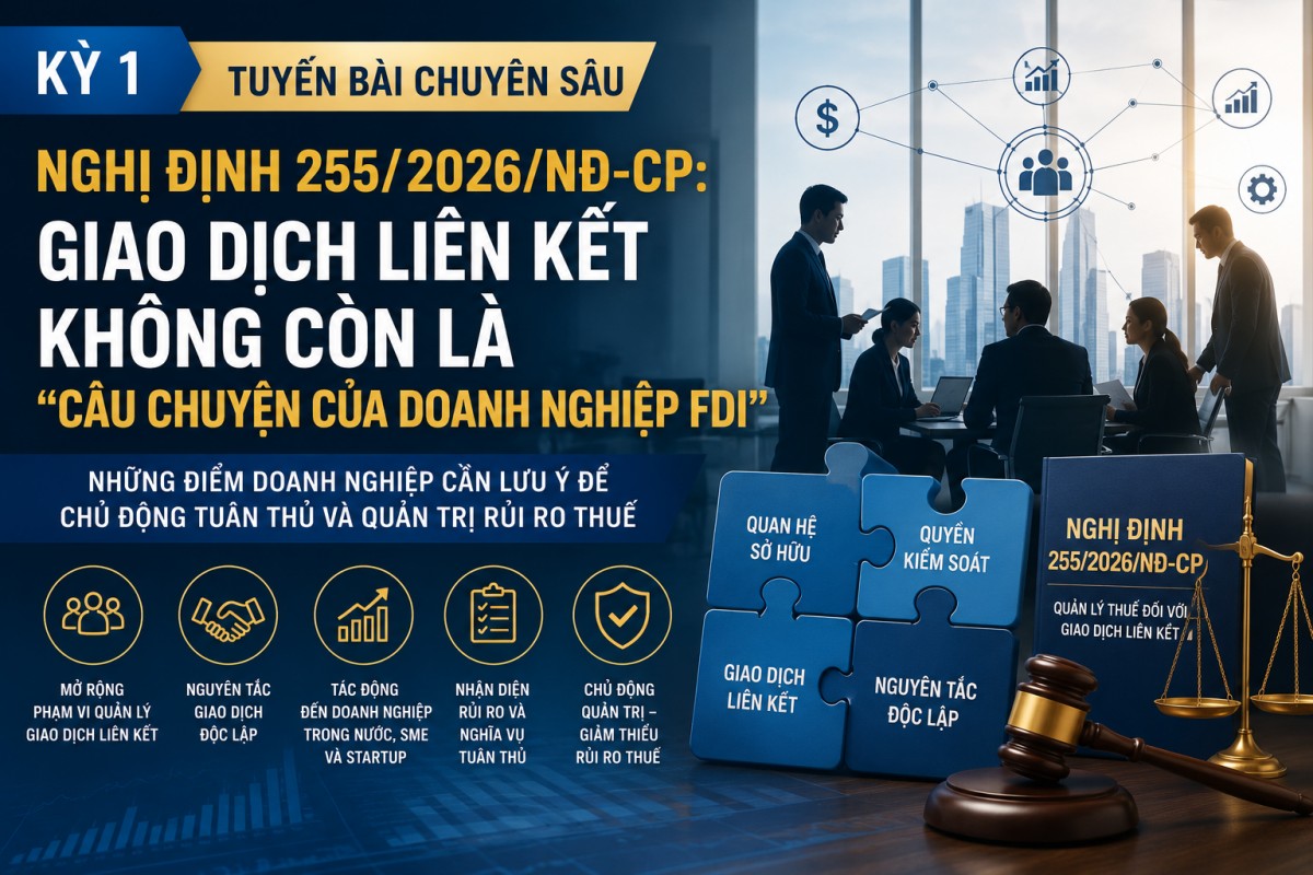 Nghị định 255/2026/NĐ-CP: Siết quản lý giao dịch liên kết – Doanh nghiệp phải thay đổi chiến lược thuế và quản trị tập đoàn