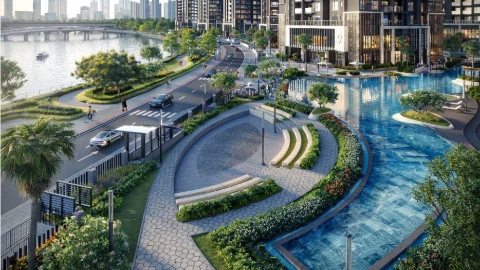 Trong bất kỳ dòng bất động sản nào, sản phẩm compound ven sông luôn giữ vị thế đặc biệt. Đây là khẩu vị ưa thích mà giới thượng lưu sẵn sàng chi trả cao hơn từ 10 - 35% so với các sản phẩm cùng phân khúc nhưng không sở hữu lợi thế này.