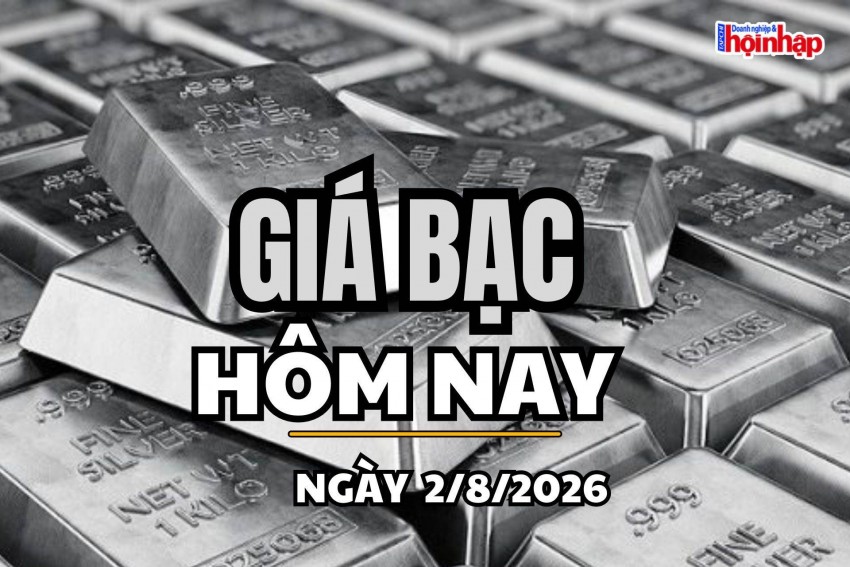 Giá bạc hôm nay 2/8/2026: Giá bạc trong nước trái chiều, thế giới tăng nhẹ