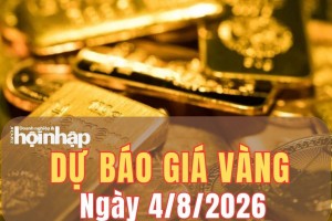 Dự báo giá vàng ngày mai 4/8: Đà tăng được củng cố, giá vàng có thể đi lên