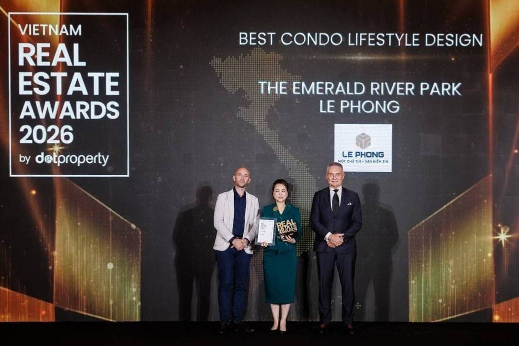 Dự án The Emerald River Park của Tập đoàn Lê Phong đoạt giải Best Condo Lifestyle Design Vietnam 2026