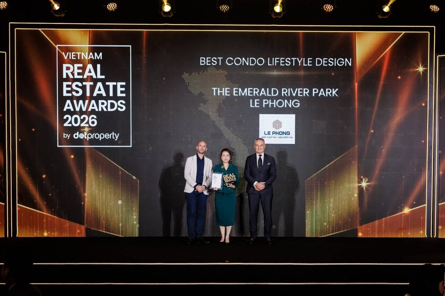 Dự án The Emerald River Park của Tập đoàn Lê Phong đoạt giải Best Condo Lifestyle Design Vietnam 2026