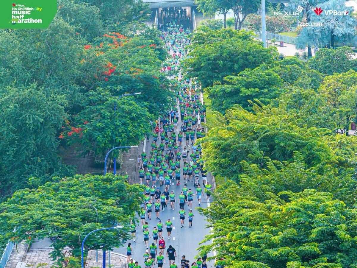 Siêu kỷ lục: Gần 600 vận động viên người nước ngoài tham gia giải chạy VPBank Ho Chi Minh City Music Half Marathon 2026
