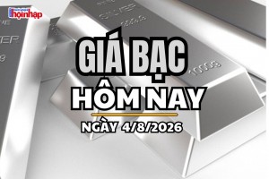 Giá bạc hôm nay 4/8/2026: Giá bạc giảm nhẹ, chưa vượt được ngưỡng 60 USD/ounce