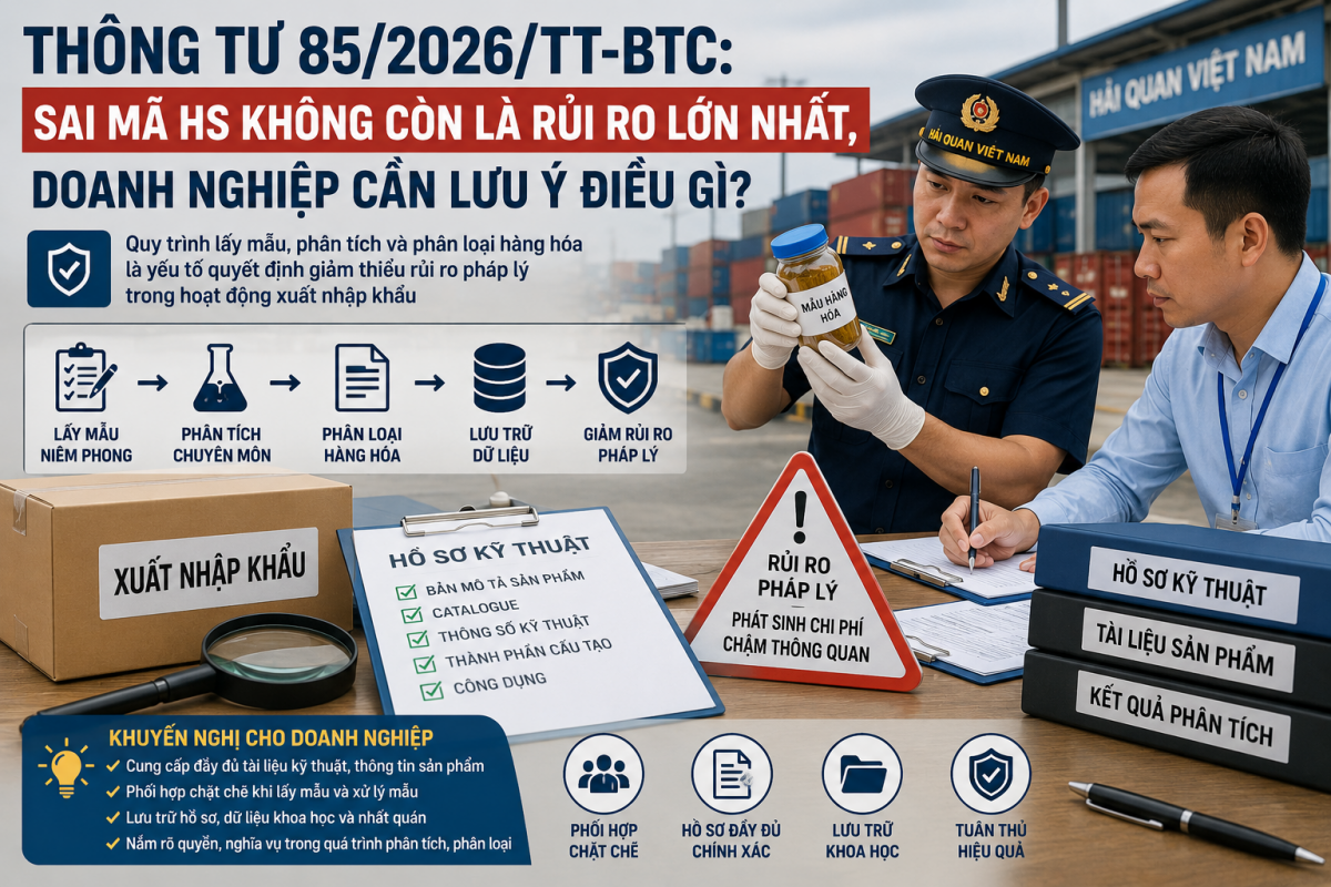 Thông tư 85/2026/TT-BTC: Sai mã HS không còn là rủi ro lớn nhất, doanh nghiệp cần lưu ý điều gì? (kỳ 2)