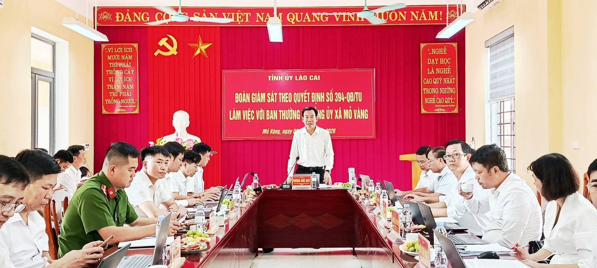 Mỏ Vàng (Lào Cai) sau sắp xếp: Giám sát thực hiện nghị quyết, tháo gỡ điểm nghẽn từ cơ sở