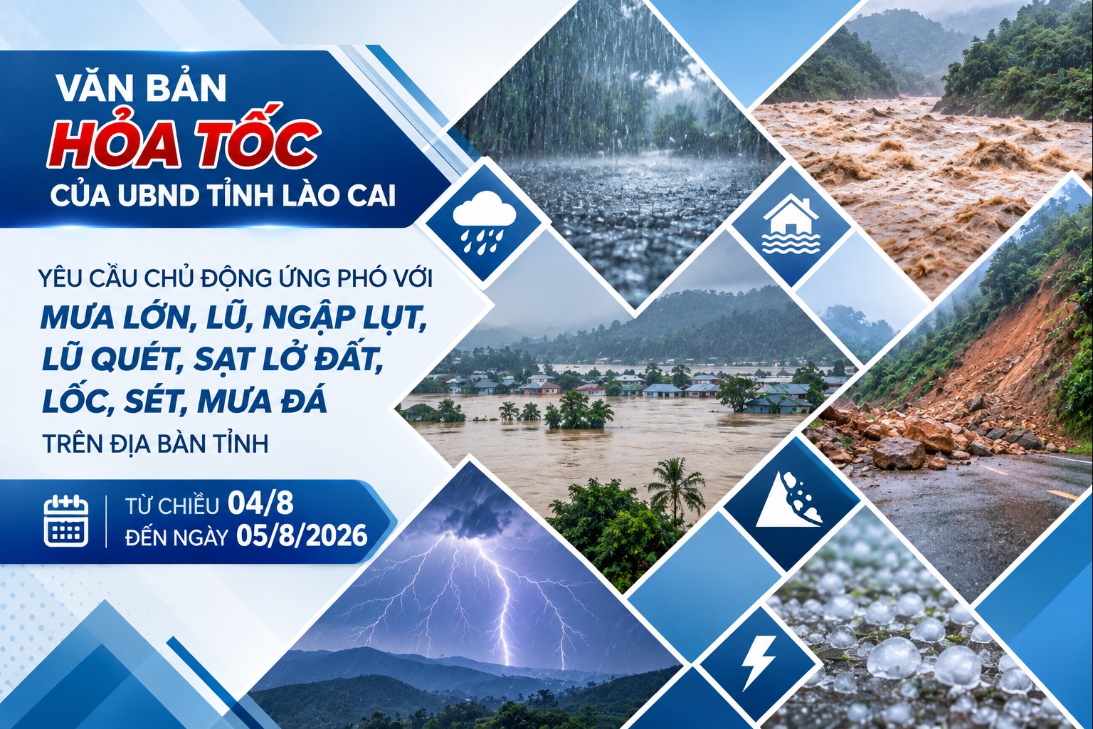 Lào Cai hỏa tốc ứng phó mưa lớn, xã Mỏ Vàng kích hoạt trực 24/24 giờ phòng lũ quét, sạt lở