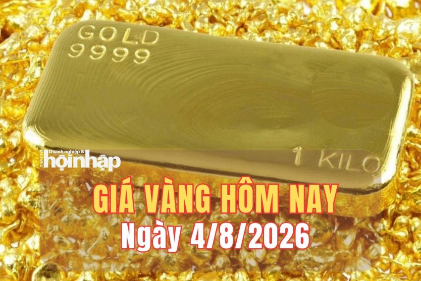 Giá vàng hôm nay 4/8/2026: Giá vàng đồng loạt giảm 