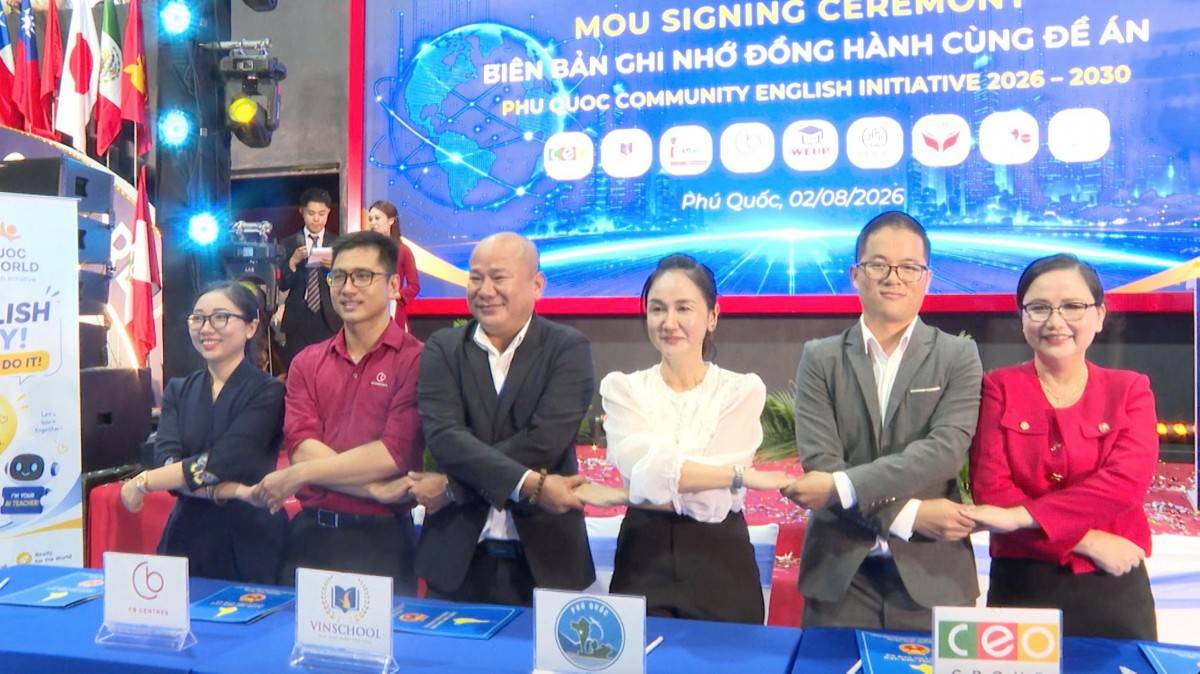 Phú Quốc: Phát động đề án ngoại ngữ cộng đồng và ngày hội tiếng Anh lần 1, sẵn sàng cho APEC 2027