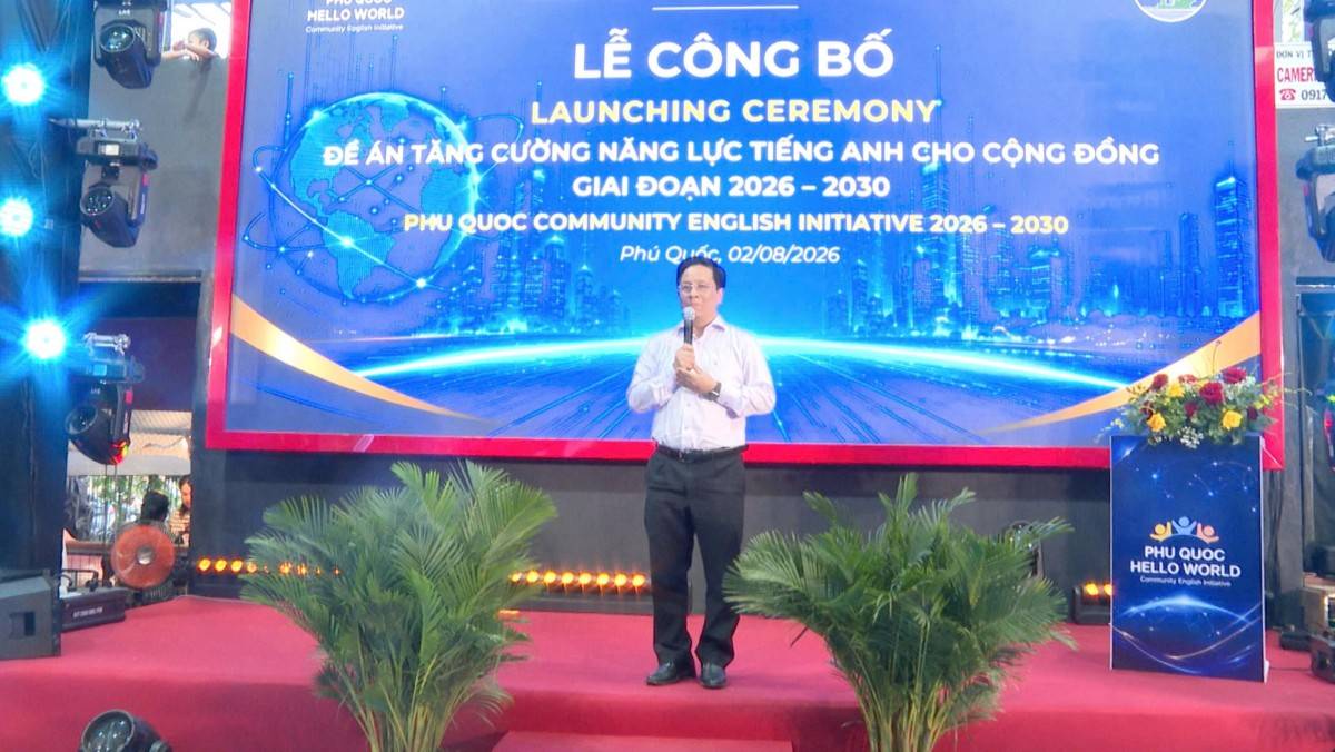 Phú Quốc: Phát động đề án ngoại ngữ cộng đồng và ngày hội tiếng Anh lần 1, sẵn sàng cho APEC 2027