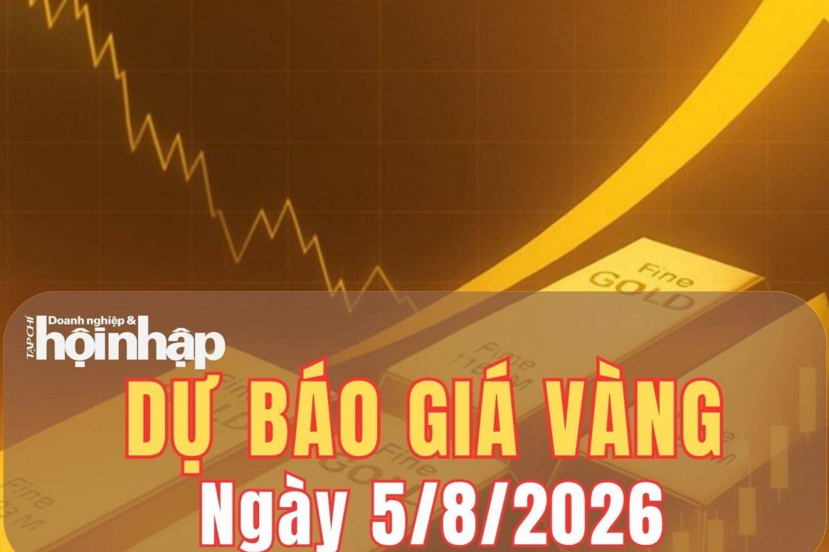 Dự báo giá vàng ngày 5/8: Vàng đối mặt nguy cơ giảm giá