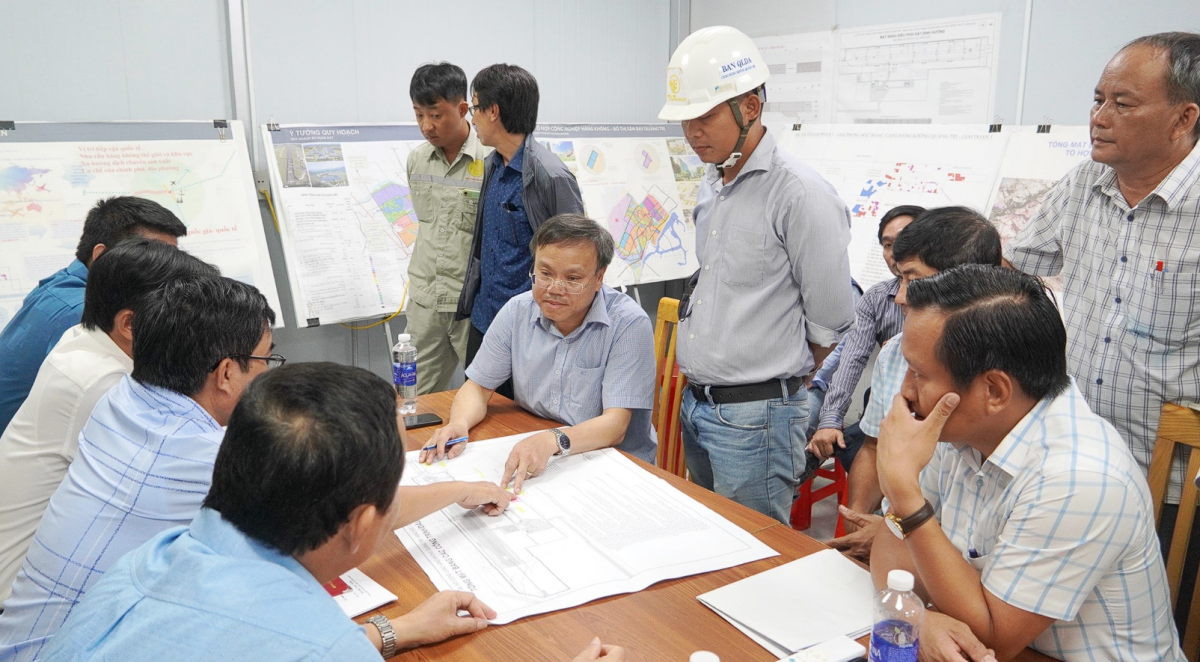 Tăng tốc giải phóng mặt bằng, bảo đảm tiến độ Dự án Cảng hàng không Quảng Trị