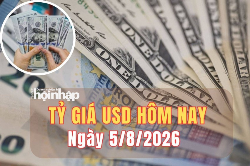 Tỷ giá USD hôm nay 5/8/2026: Đồng USD thế giới tiếp tục giảm nhẹ