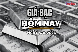 Giá bạc hôm nay 5/8/2026: Giá bạc đồng loạt tăng, nhà đầu tư hướng mắt về ngưỡng 60 USD/ounce