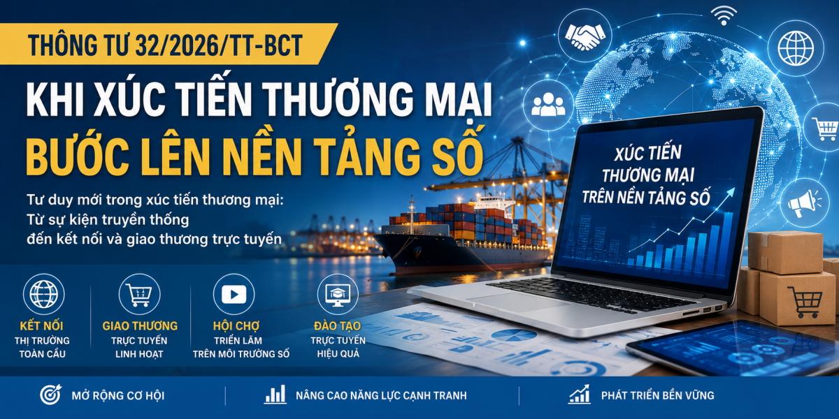 Thông tư 32/2026/TT-BCT: Khi xúc tiến thương mại bước lên nền tảng số