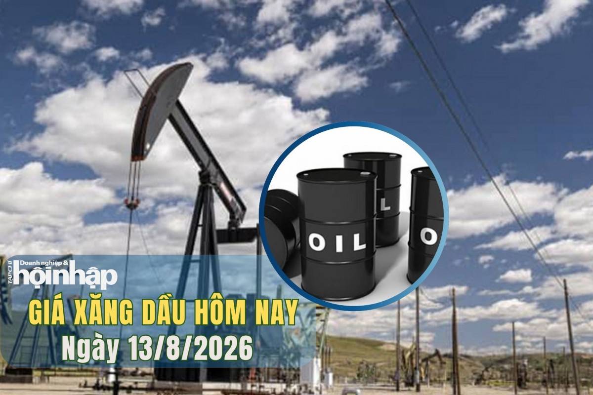 Giá xăng dầu hôm nay 12/8/2026: Dầu thô lập đỉnh một tuần vì rủi ro nguồn cung