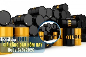 Giá xăng dầu hôm nay 6/8/2026: Dầu thế giới biến động trái chiều trước tín hiệu từ Trung Đông