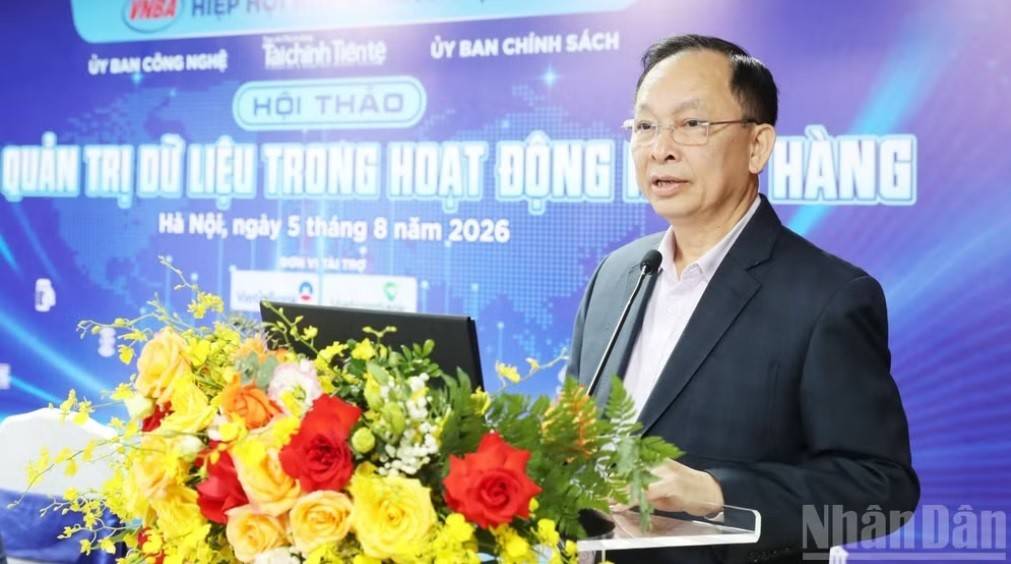 Phó Chủ tịch kiêm Tổng Thư ký Hiệp hội Ngân hàng Việt Nam, Tiến sĩ Đào Minh Tú phát biểu khai mạc