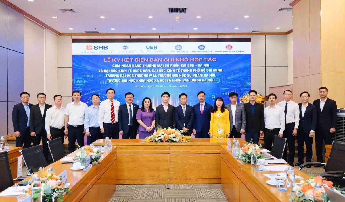 SHB ký kết hợp tác với 5 cơ sở giáo dục đại học, hướng tới xây dựng các trung tâm nghiên cứu, hệ sinh thái AI chuyên ngành và chương trình phát triển nguồn nhân lực số
