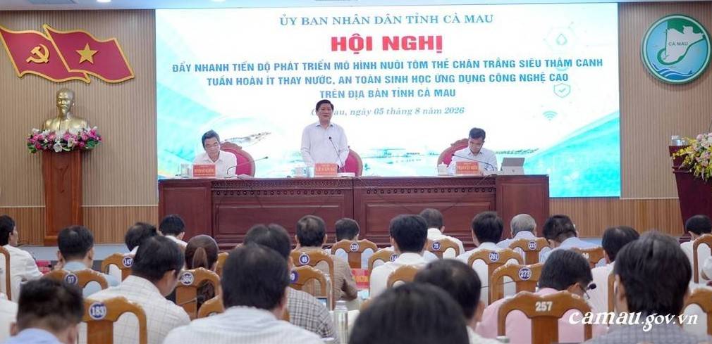 Cà Mau đẩy nhanh nhân rộng mô hình nuôi tôm RAS-IMTA