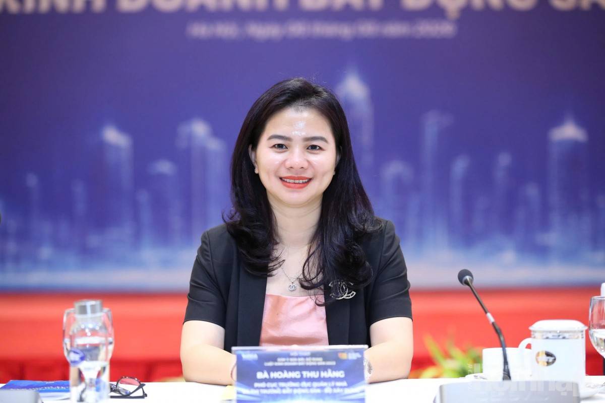 Cục phó Cục Quản lý nhà và thị trường bất động sản Hoàng Thu Hằng: Sửa Luật tạo đột phá minh bạch thị trường bất động sản