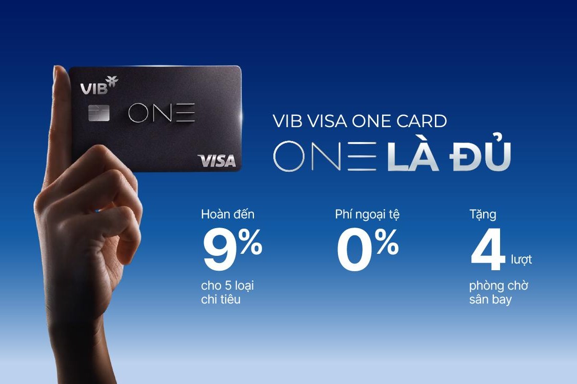 VIB One Card: Một chiếc thẻ cho mọi giai đoạn tài chính