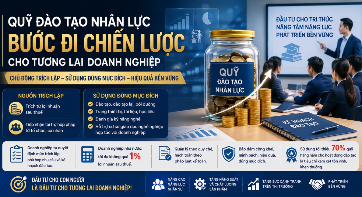 Nghị định 308/2026/NĐ-CP: Quỹ đào tạo nhân lực – Cơ hội mới nhưng đừng biến thành “quỹ treo”