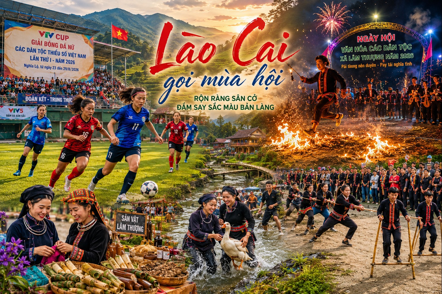 Lào Cai gọi mùa hội: Rộn ràng sân cỏ, đắm say sắc màu bản làng