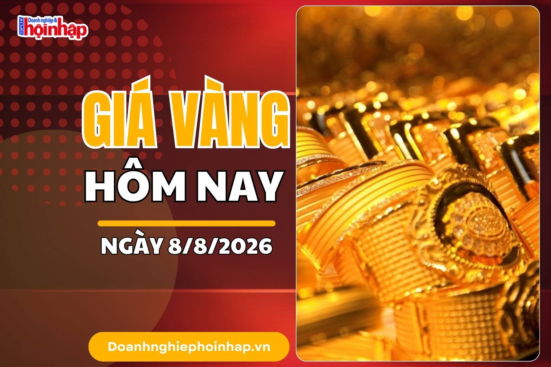 Giá vàng hôm nay 7/8: Vàng miếng, vàng nhẫn đồng loạt tăng vọt