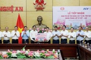 ACV hỗ trợ Nghệ An 20 tỷ đồng để nâng cấp, tôn tạo Nghĩa trang Liệt sĩ Việt – Lào
