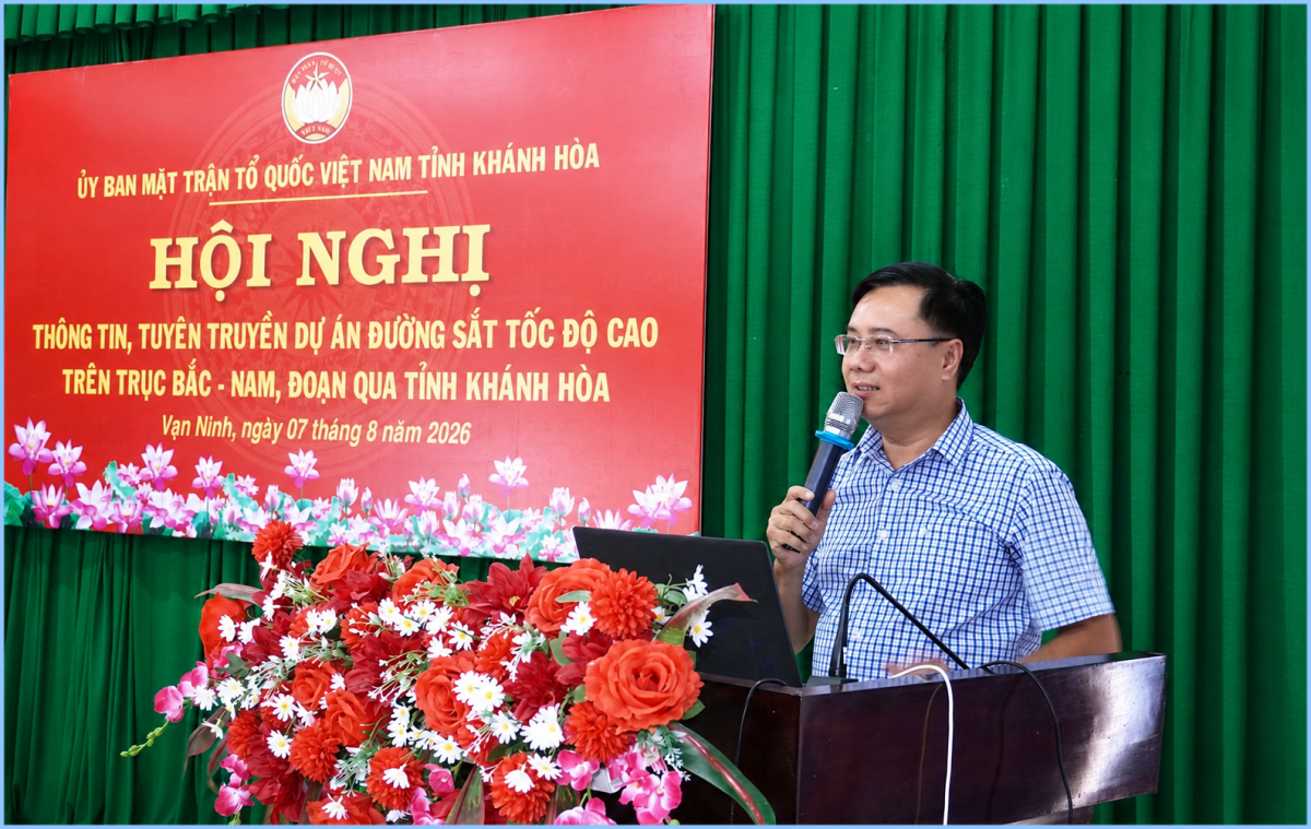 Khánh Hòa đưa thông tin đường sắt tốc độ cao về cơ sở, gần hơn với người dân vùng dự án