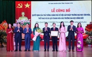 Thanh hóa: Sáp nhập hai trường đại học, đáp ứng nhu cầu mới phát triển nguồn nhân lực chất lượng cao