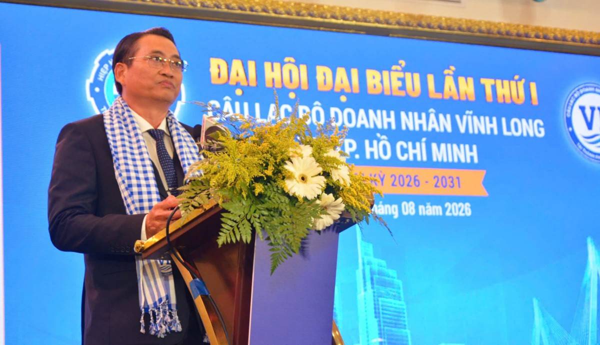 ông Nguyễn Quỳnh Thiện- Tỉnh ủy viên - Phó Chủ tịch UBND tỉnh Vĩnh Long phát biểu chỉ đạo tại Đại hội 