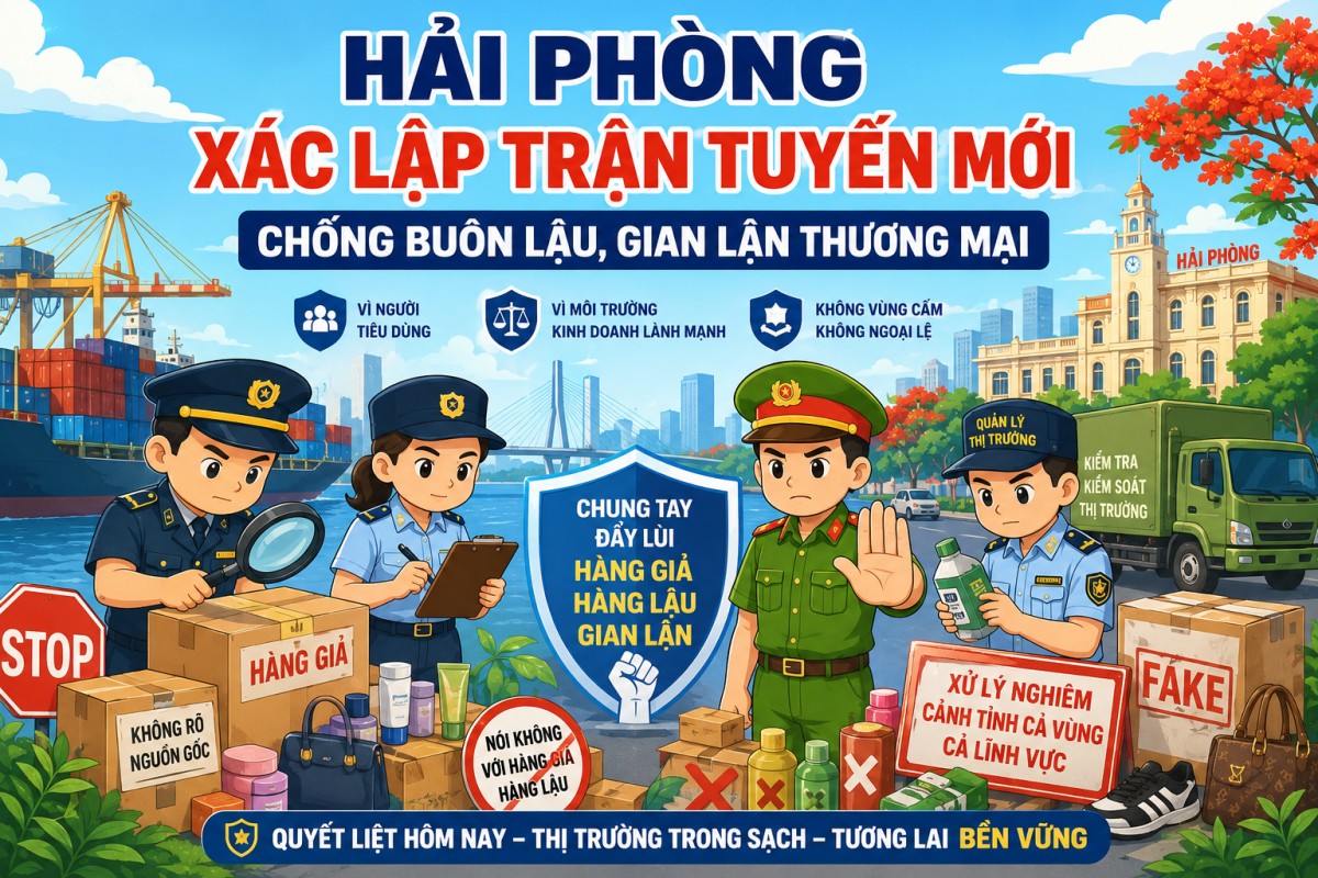 Hải Phòng xác lập trận tuyến mới chống buôn lậu gian lận thương mại
