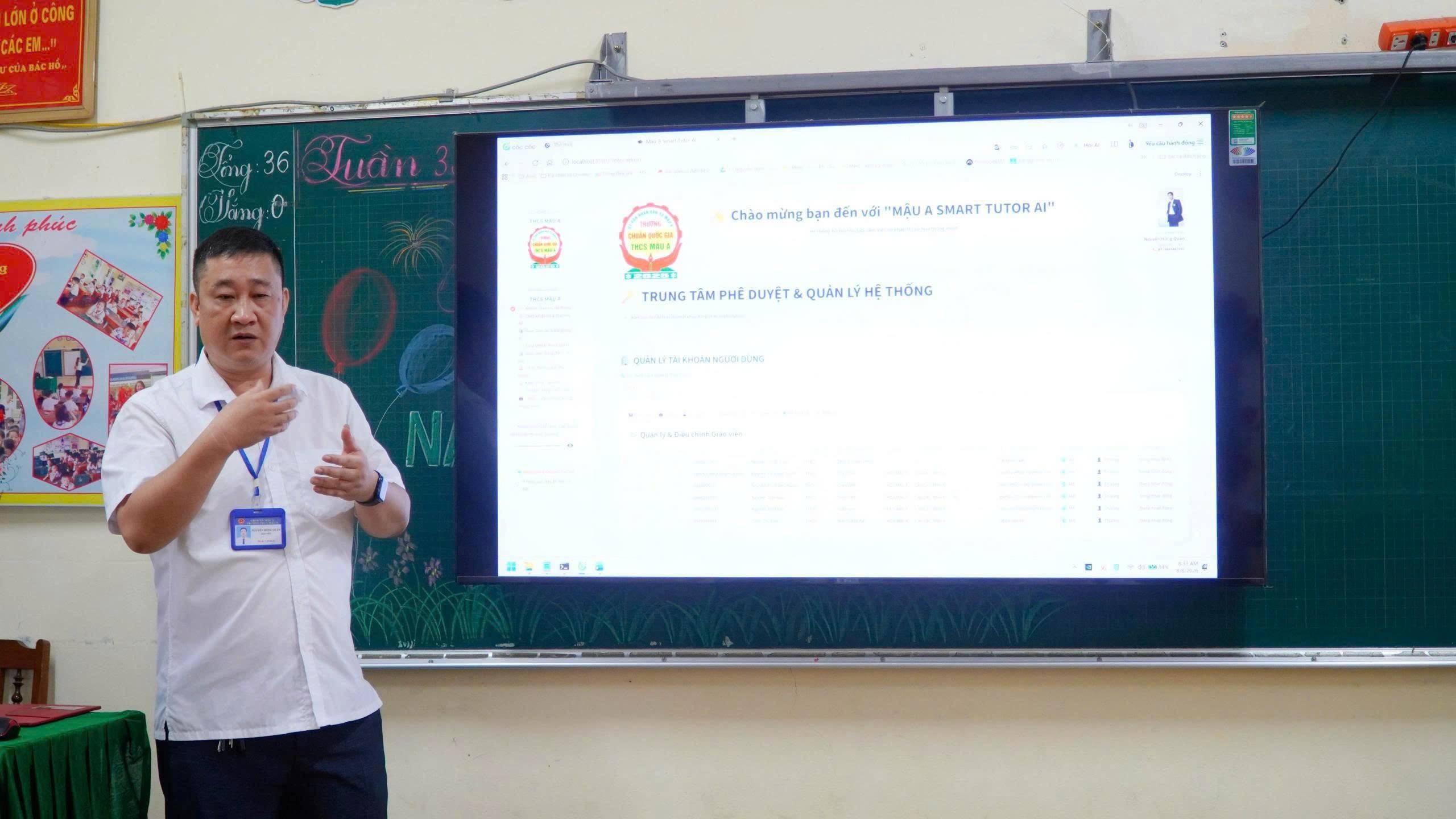 Thí sinh thuyết trình bài thi tại vòng 1 Cuộc thi “Ứng dụng AI - Khai thông điểm nghẽn” năm 2026 