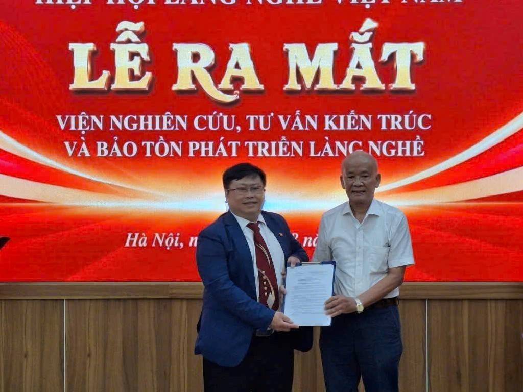 Ra mắt Viện Nghiên cứu, tư vấn kiến trúc và bảo tồn phát triển làng nghề