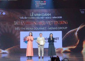 Mena Gourmet được vinh danh “Dấu ấn Thương hiệu Việt Tin dùng 2026”