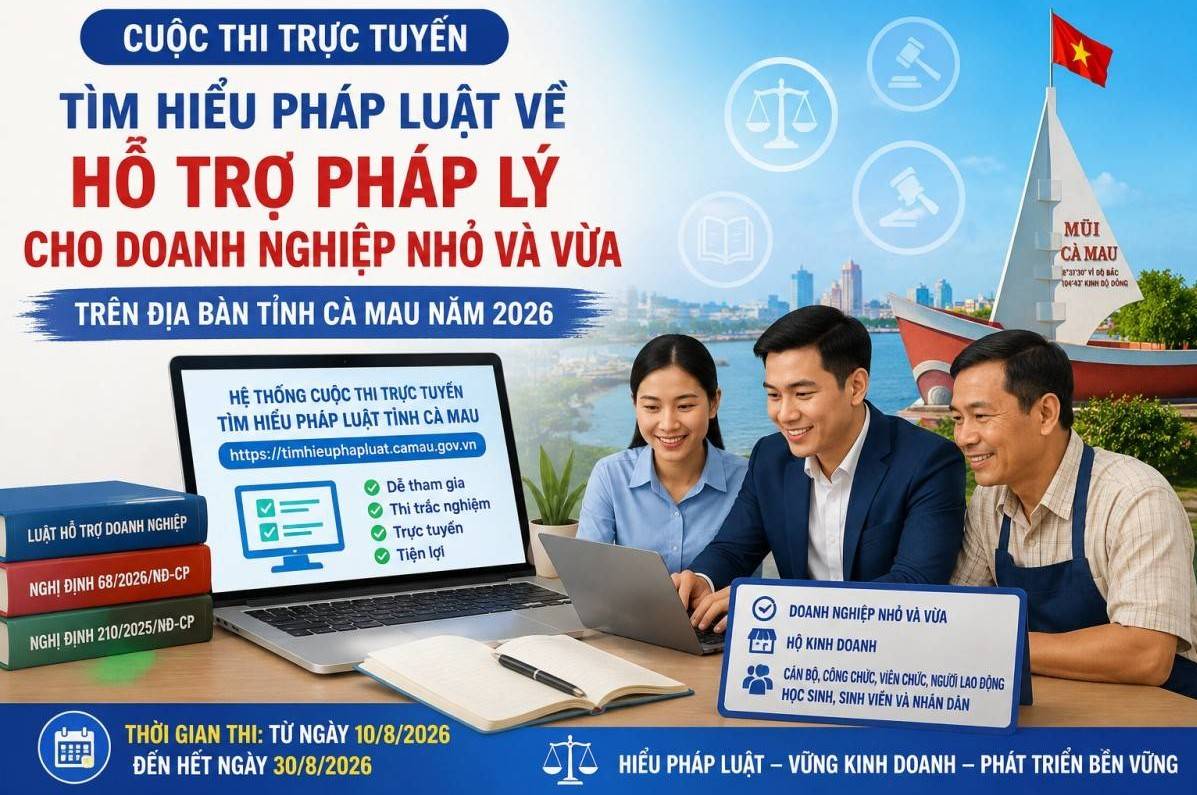 Hỗ trợ pháp lý cho doanh nghiệp nhỏ và vừa Cà Mau