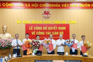 Hà Tĩnh kiện toàn lãnh đạo một số cơ quan, đơn vị