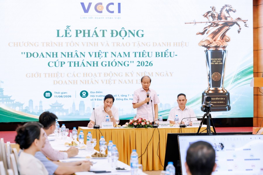 VCCI khởi động chương trình tôn vinh 100 doanh nhân tiêu biểu năm 2026